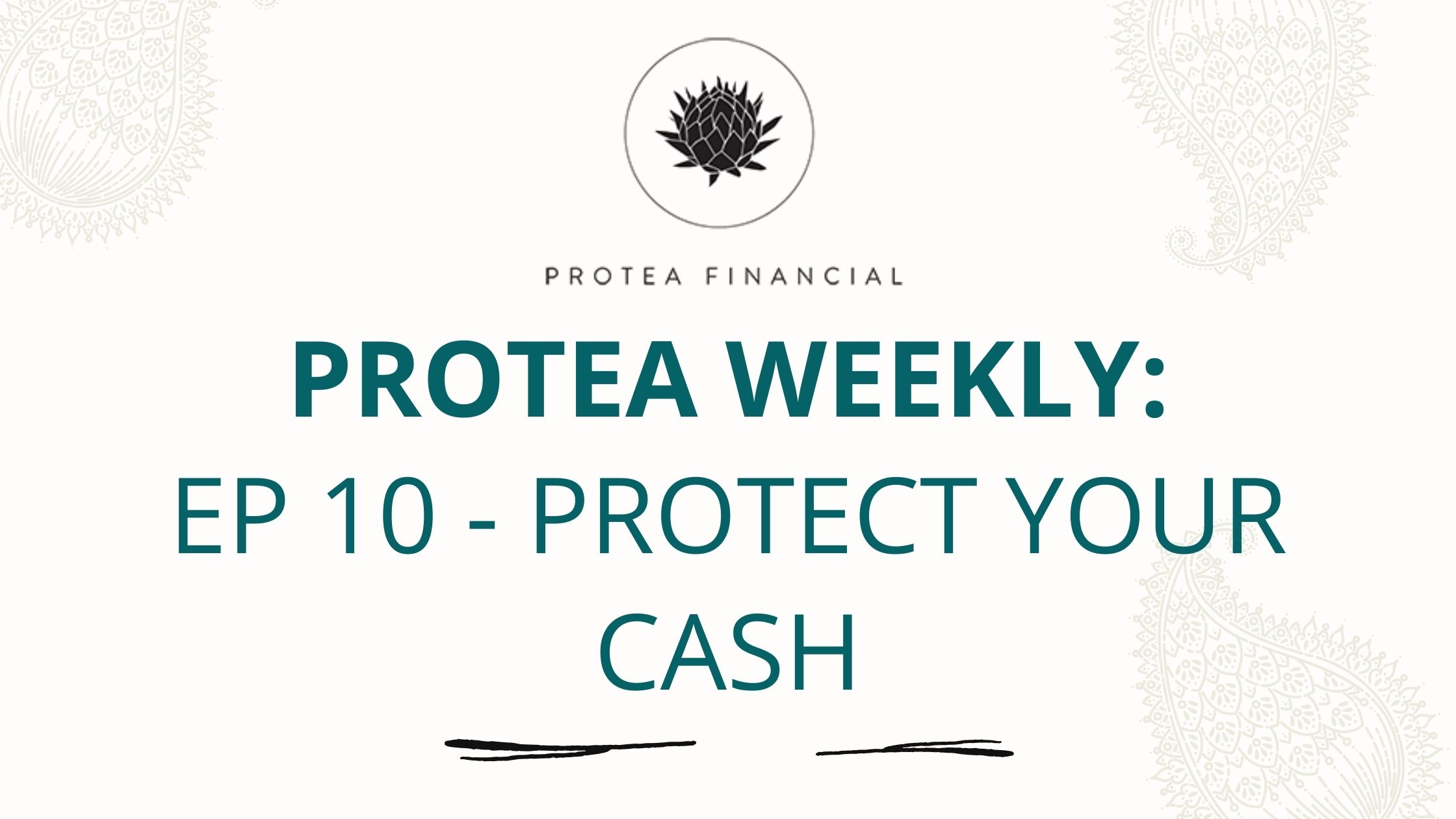 Protea Weekly Podcast – Episode 10 – Protect Your Cash!