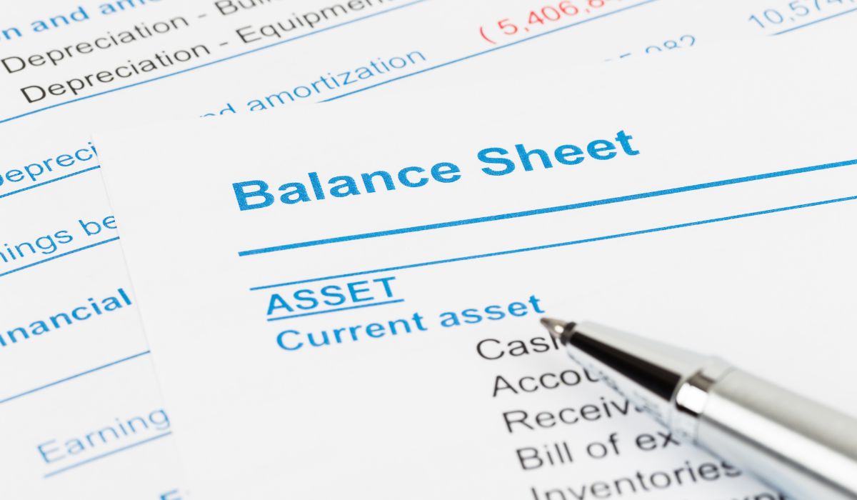 Protea Financial Wine Industry Balance Sheets a close up of a balance sheet