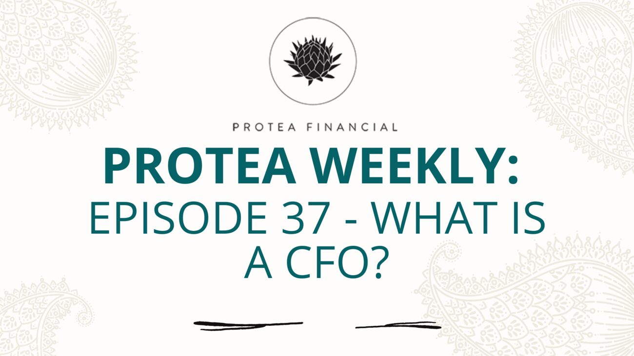 Protea Weekly – Episode 37 – What is a CFO?